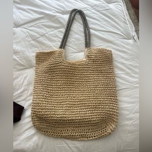 Raffia beach bag
